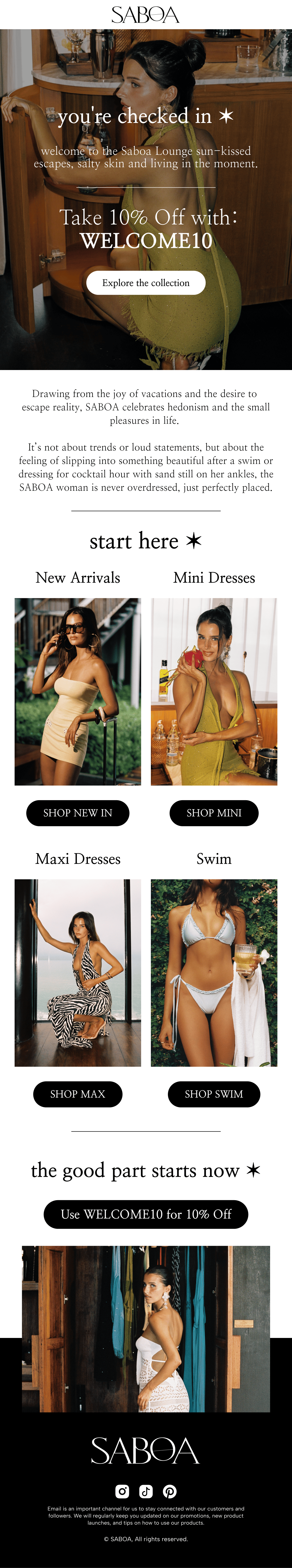 Saboa email design